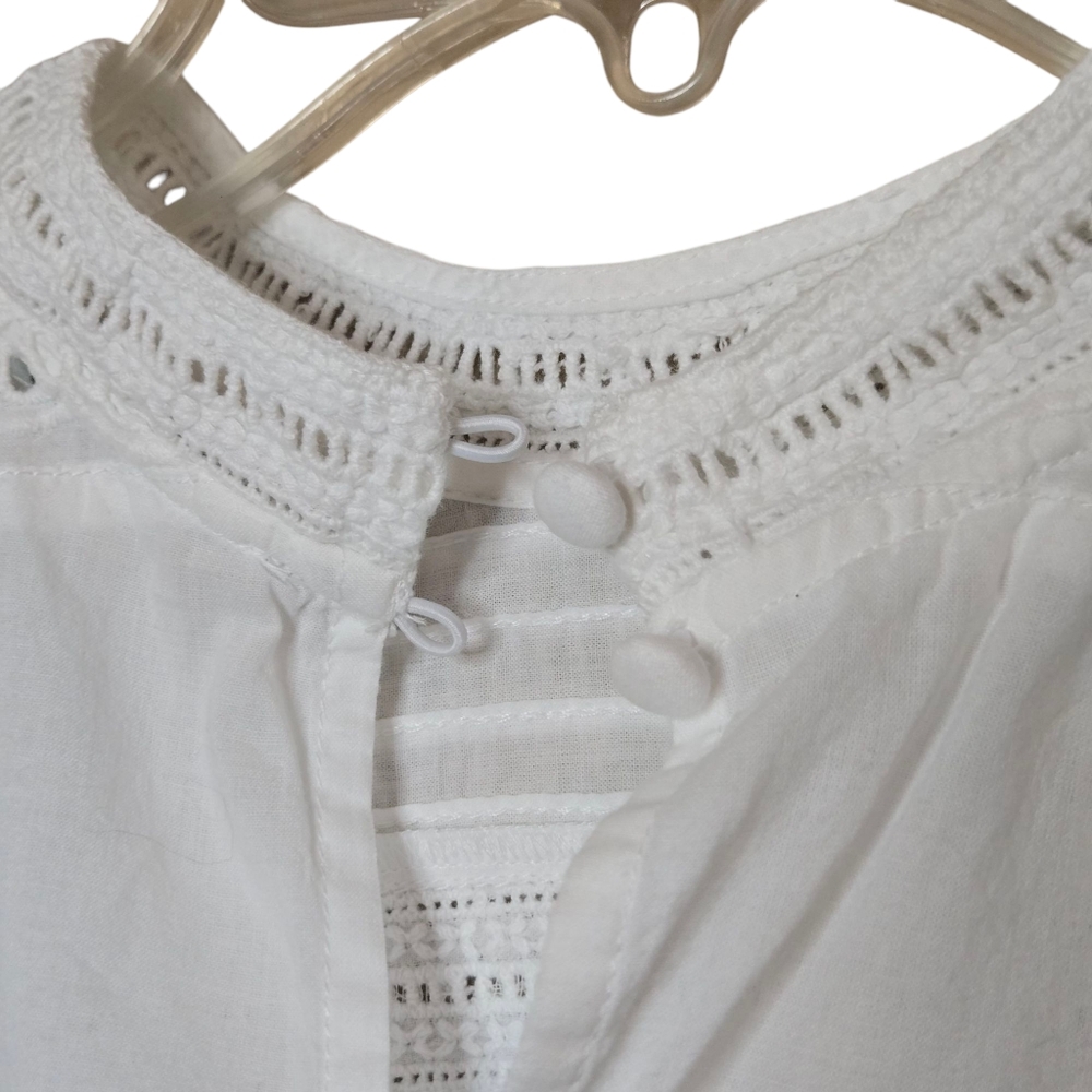 All Saints Elaia Embroidered Lace Trim Top - Picture 9 of 12